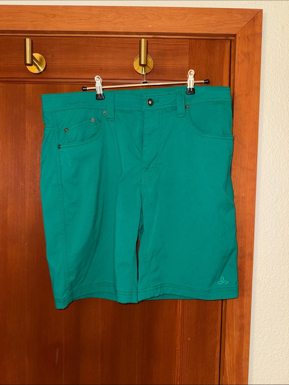 prAna Men's Brion Shorts, Spruce, Size 34